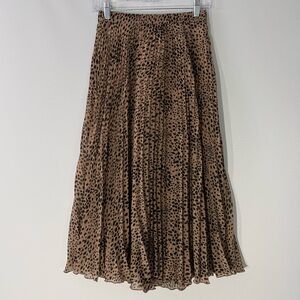 Abercrombie & Fitch Size XS Women's Maxi Skirt Pleated Allover Print NWT NEW